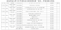 114年暑假各系館高壓設備「預定」停電檢驗日期表
